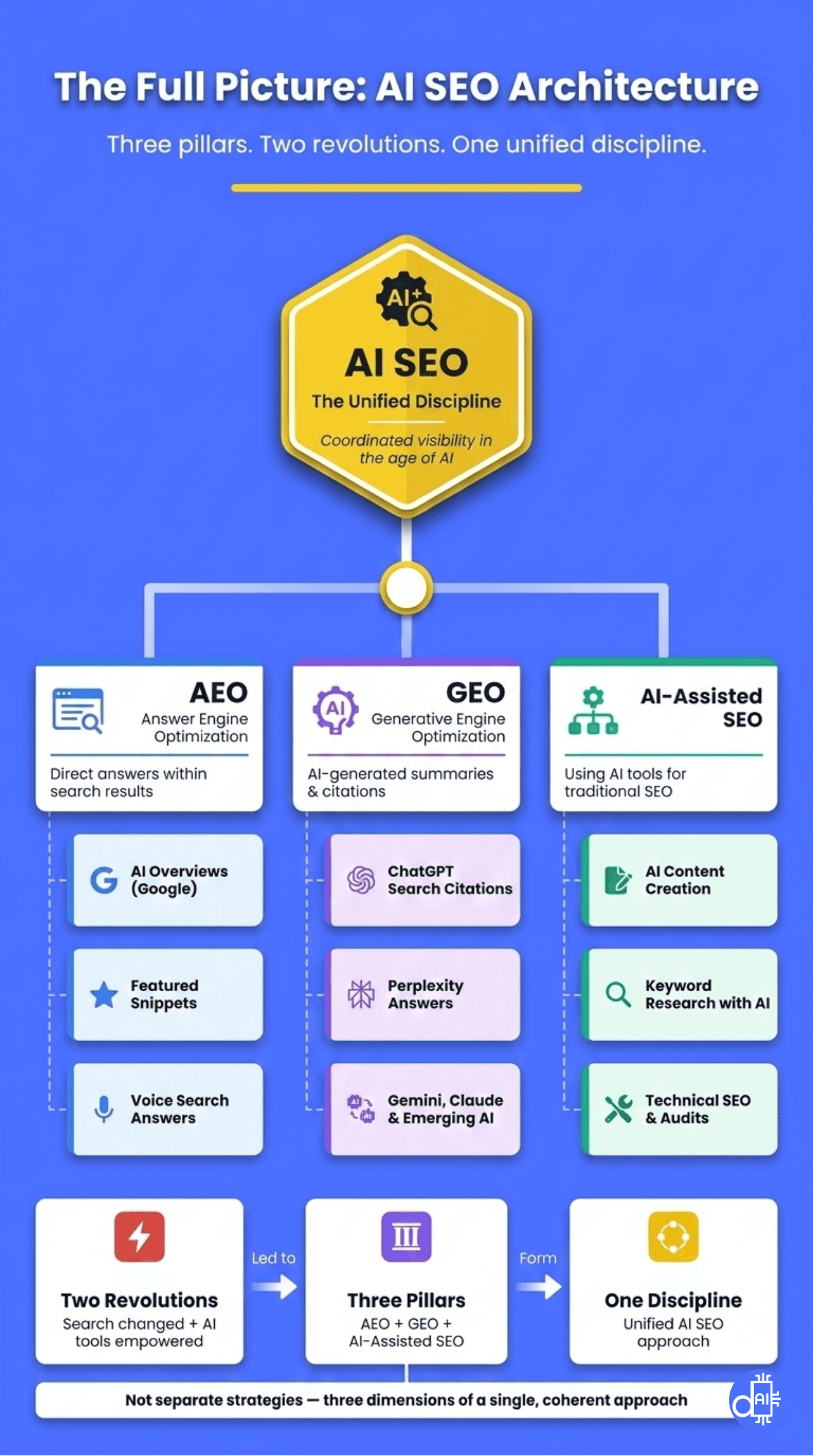 AI SEO Framework: The Three Pillars of a Unified Discipline