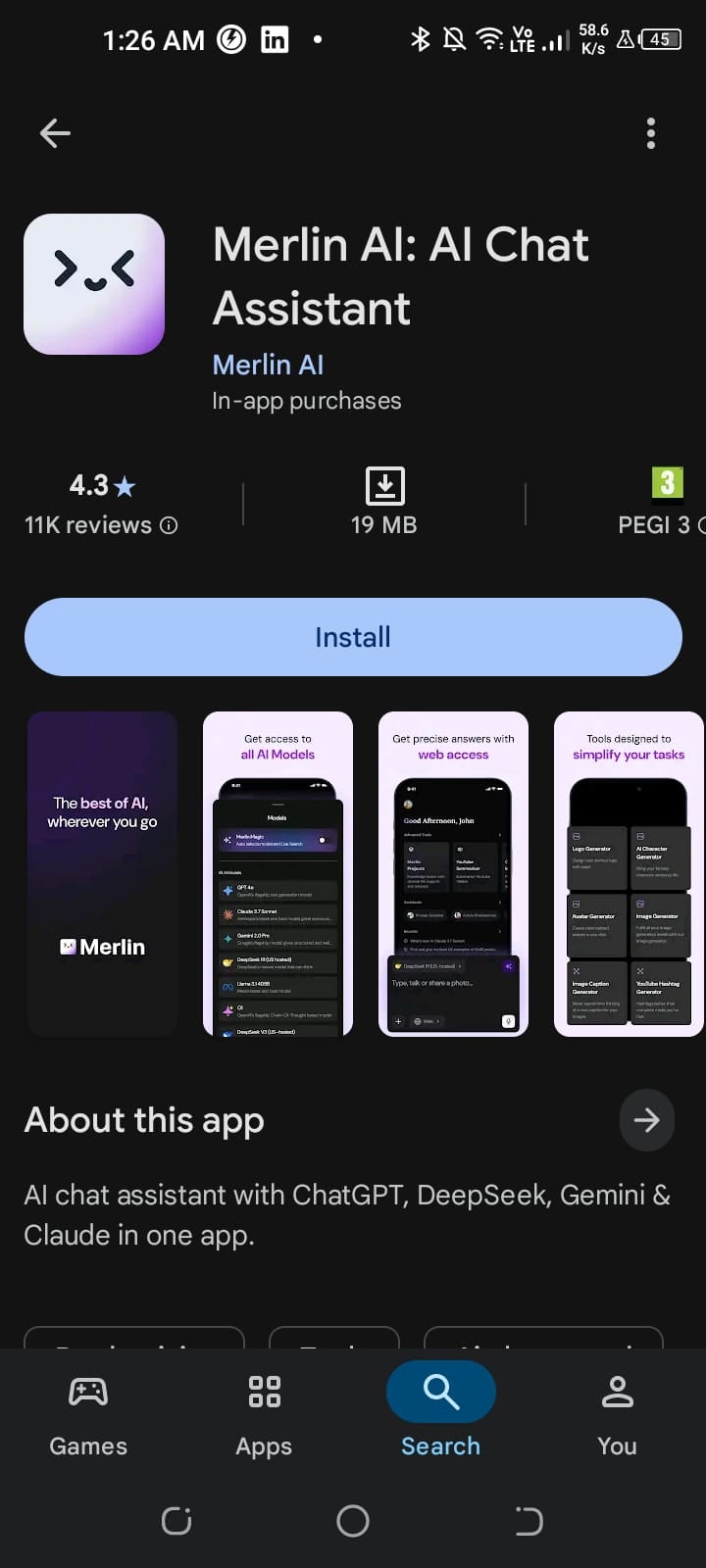 Image showing the Merlin AI mobile app interface on a smartphone screen next to the desktop browser extension, illustrating the cross-platform syncing and availability on iOS and Android devices.